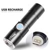 New! Led Mini Flashlight 3 Modes Portable Telescopic Zoomable Usb Rechargeable Aluminum Alloy Torch With
