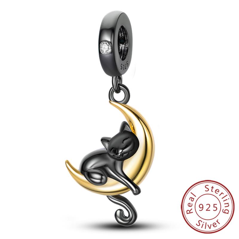 Шармы Медь Собака Кошка Отпечаток лапы Любовь к питомцам Шармы Бусины Подходят для оригинальных браслетов Ожерелья Подвеска Женщины DIY Ювелирные изделия