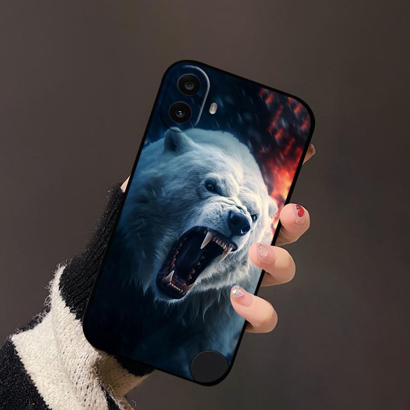 Чехол для Nothing CMF Phone 1 Животные ТПУ Мягкий Силикон Задняя Крышка Чехлы для Телефона для Nothing CMF Phone1 one Ударопрочный Крутой funda