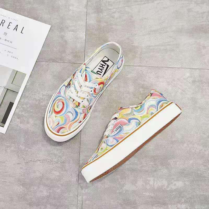 Модная обувь каваи для женщин, холщовая женская обувь, плоская, милая, на шнуровке, тренды 2024, для ходьбы, дизайнерская, осенняя, роскошная, вулканизированная, для весны А