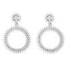 New Circular Earrings Full Of Diamond Temperament Fashionable Earrings Trendy Versatile Earrings Premium Durable