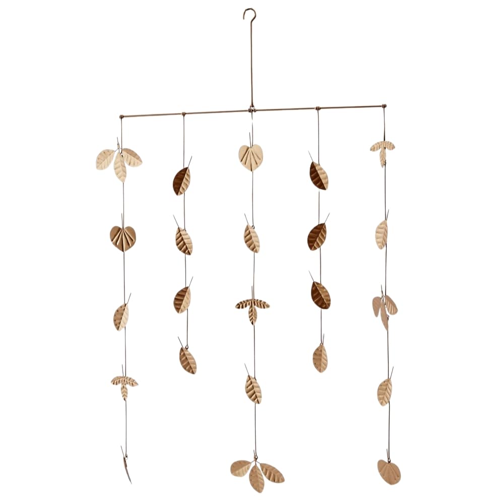 Horn Please MADE Tinplate Leaf Motif Mobile (Gold)