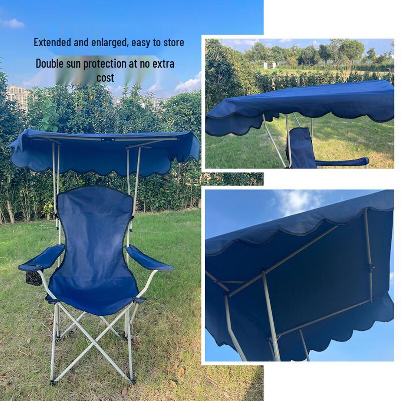 UOSUUOSU Portable Folding Shade Armchair with Canopy