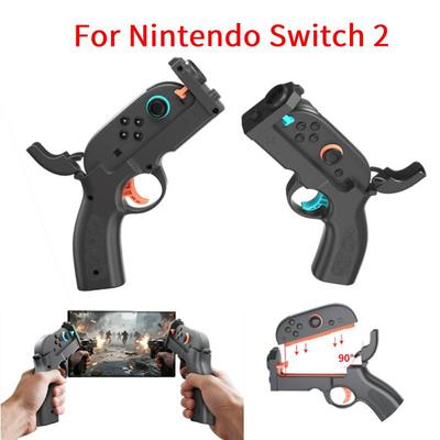 2 шт. Контроллеры-пистолеты для стрелялок для Nintendo Switch 2 контроллера, NS2 Пистолет Рукоятка Моушн-контроллер Геймпад Джойпад Игровой