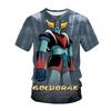 Детская футболка с аниме Grendizer, НЛО-робот Goldorak, уличная одежда с 3D принтом, модная футболка для мальчиков и девочек, детские футболки, топы, Harajuku, одежда для мальчиков