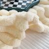 Роскошное мягкое плед-одеяло из искусственного кроличьего меха высокой плотности, пушистое, теплое, однотонное, плюшевое, для дивана, кровати, весеннее, осеннее, клетчатое M008