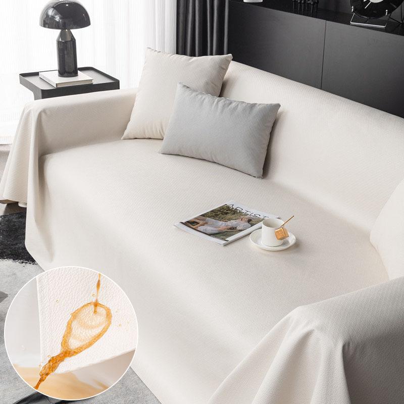 Водонепроницаемый чехол для дивана, предотвращающий утечку мочи, ткань из искусственной кожи, универсальный современный легкий роскошный нескользящий кожаный чехол для полотенец с полным покрытием
