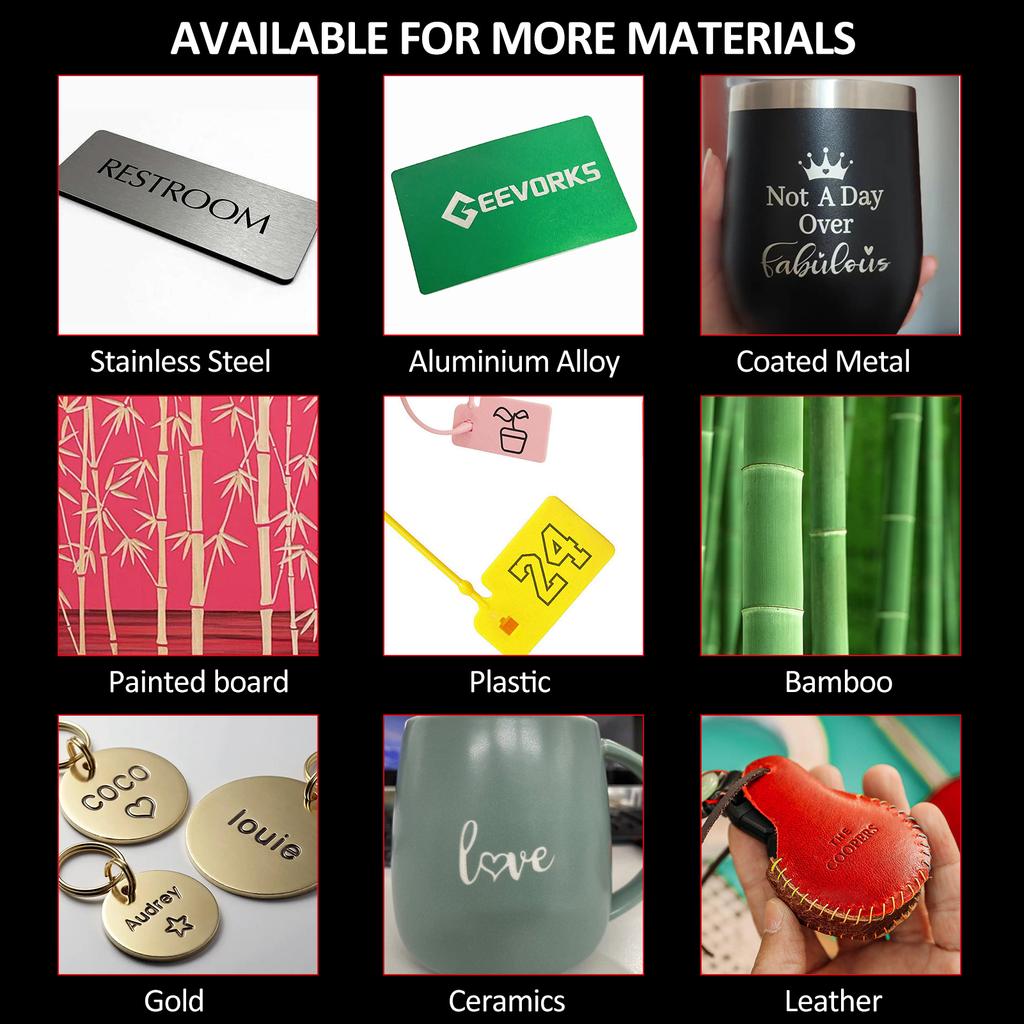 Алюминиевый сплав 400 мм * 400 мм Область гравировки, Лазерный гравировальный станок из алюминиевого сплава Лазерная гравировка