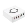 Ładowarka 6x usb i ładowaniem indukcyjnym 10w indukcyjna