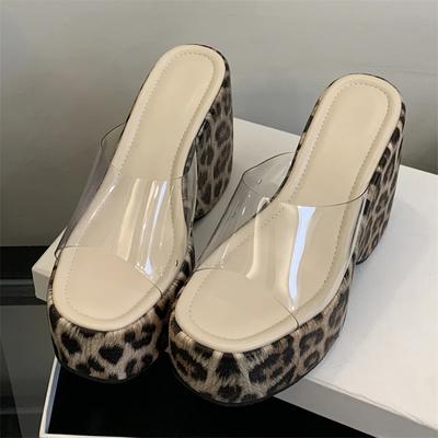 Модные летние женские сандалии Eilyken из прозрачного ПВХ с открытым носком, модные сандалии на платформе и танкетке, вечерняя женская обувь