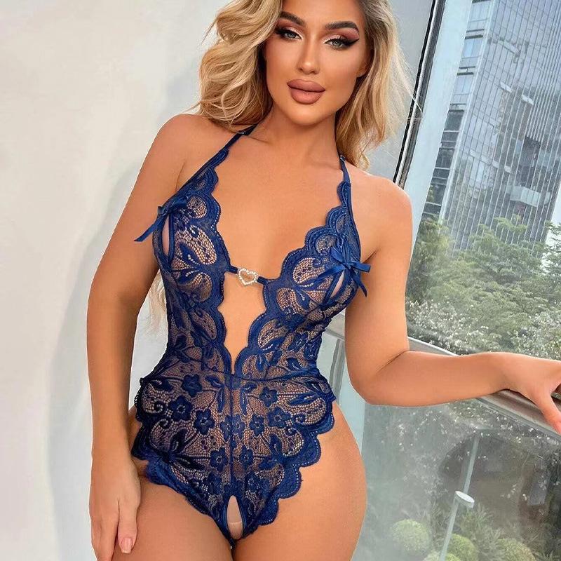 New Sexy Lingerie Open Bra Crotch Less Underwear for Sex Lace Sleepwear Lingerie Babydoll Bodysuit Lenceria Erotic Sexi Costumes