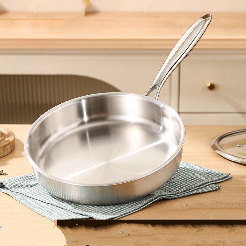 Wutuo 316 Stainless Steel Non-Stick Frying Pan with Lid