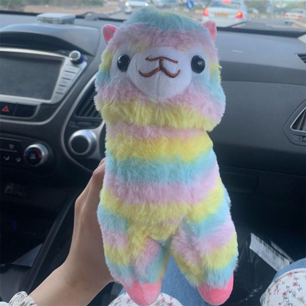 Stuffed Figure Doll Birthday Gift Toy Home Soft Toys Alpaca Plush Doll Stuffed Plush Toys Colorful Alpaca Doll