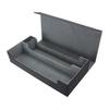 Large Capacity Deck Case with PU Leather Play Mat, All-in-One Design for Portable Storage (Black X Gray)