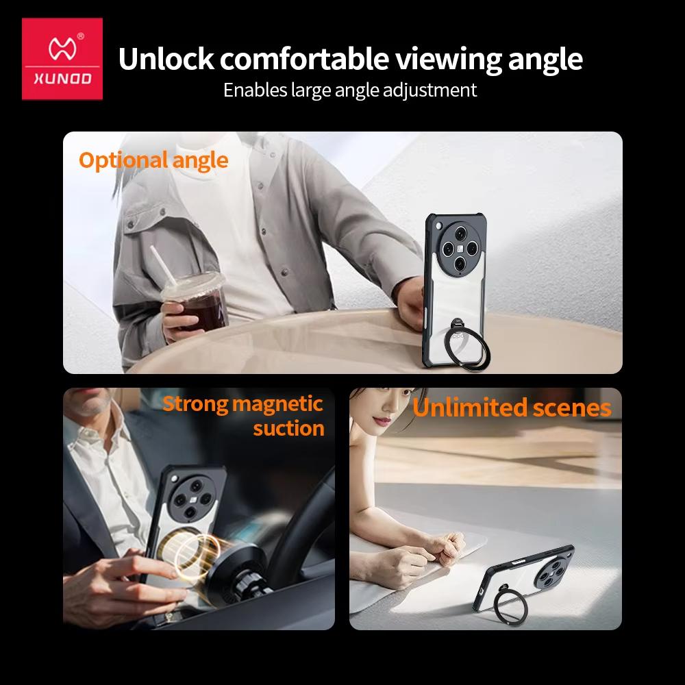 For Oppo Find X8 Ultra Case Xundd Casing Luxury Phone Cover With Rotatable Magnetic Holder Stand