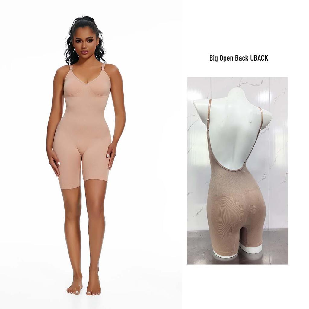 Women's Cross-Border Body Shaping One-Piece: Abdomen-Tightening, Open Crotch, Hip-Lifting, Sling Corset Briefs