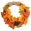 Искусственный осенний венок, подвесной венок из кленовых листьев, гирлянда, украшение для дома на праздник