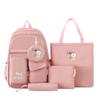 Five-Piece Backpack Set Student Schoolbag Waterproof Backpack Women's Nylon Backpack