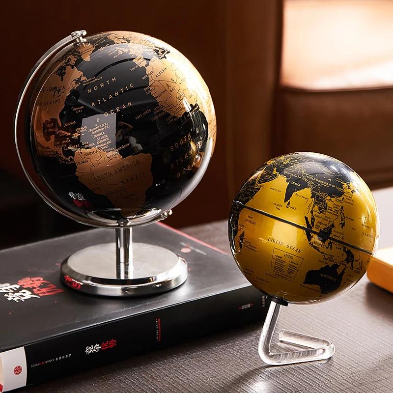 Retro World Globe Desk Earth Globe Home Decoration Do Mapa Globo Geografia Accessories Globe Room Decor Geography Kids Education