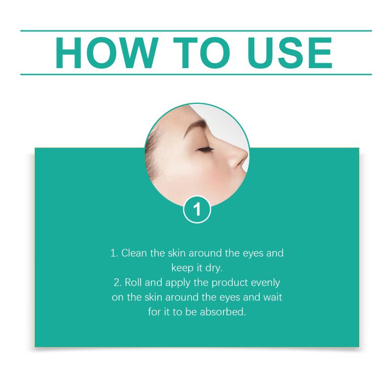 Eye Serum Roller Relieve Dryness Eye Fatigue Relax Promote Clearer Eyesight Improve Edema Eye Vision Enhance Eye Massage Serum