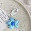 Korean Style Flower Keychain Mini Bloom Pendant Funny Resin Floral Keyring  Backpack Decor