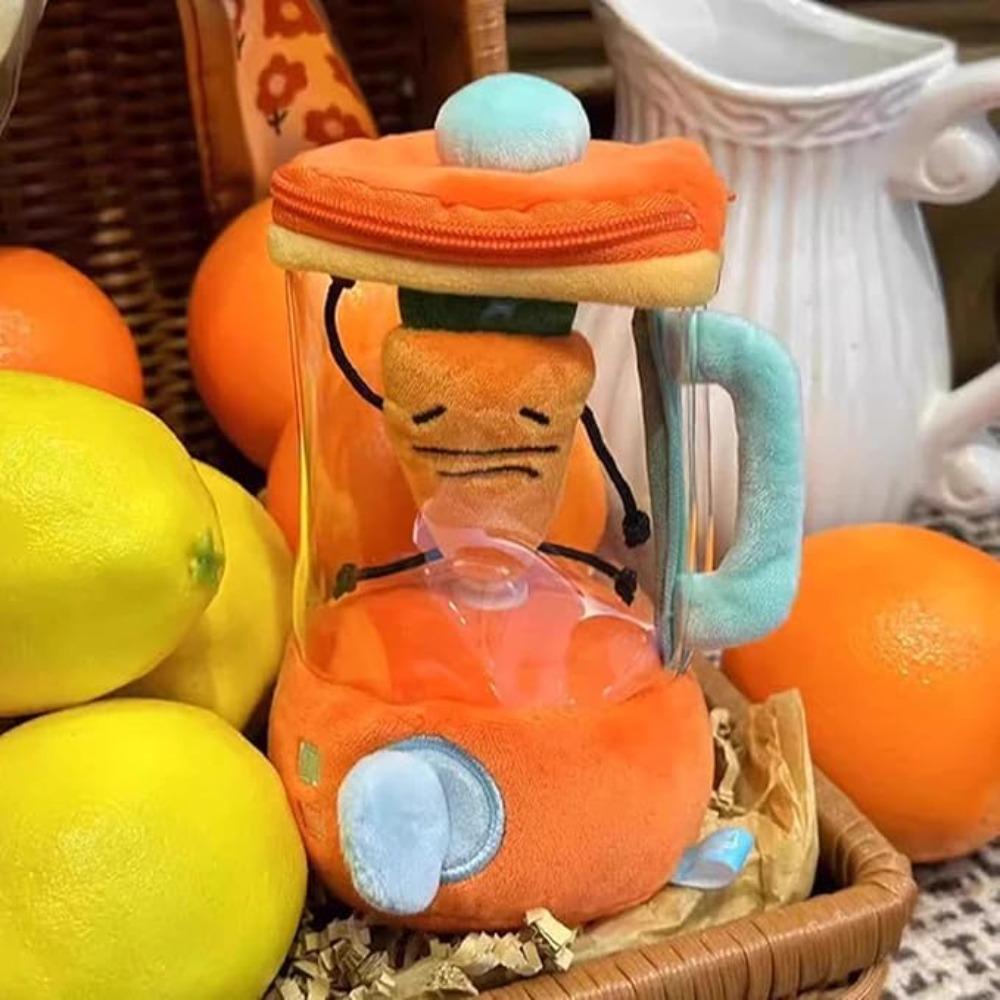 Bag Pendants Carrot Juicer Plush Toy Drawstring Rotating Carrot Juicer Toy Stuffed Plush Toys