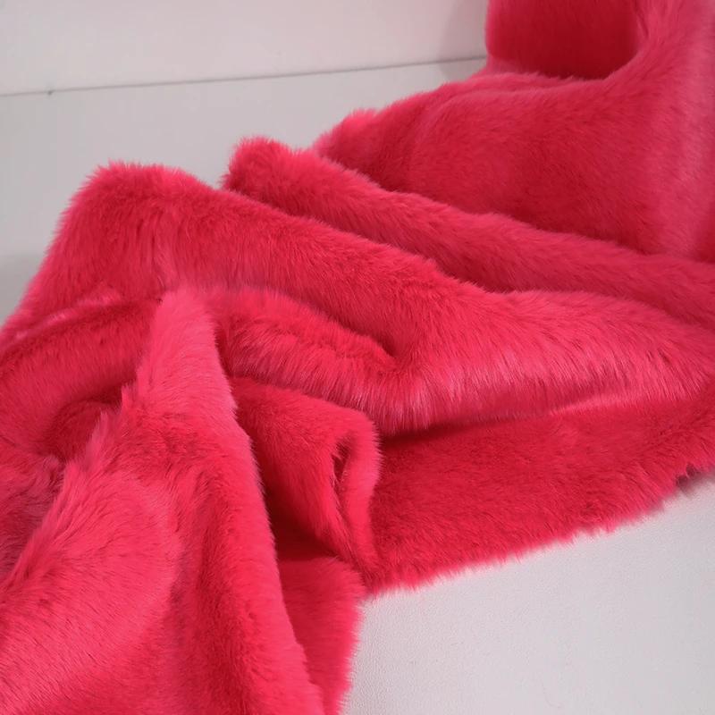 50x180cm Flush Artificial Fur Thickened Imitation Fox Fur Grass Faux Fur Fabric for Counter Decoration Carpet Clothes Scarves