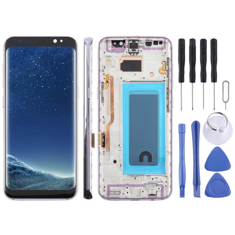 Для Samsung Galaxy S8 SM-G950F 5,7-дюймовый TFT LCD экран с сенсорным слоем, полный комплект assembly с рамкой