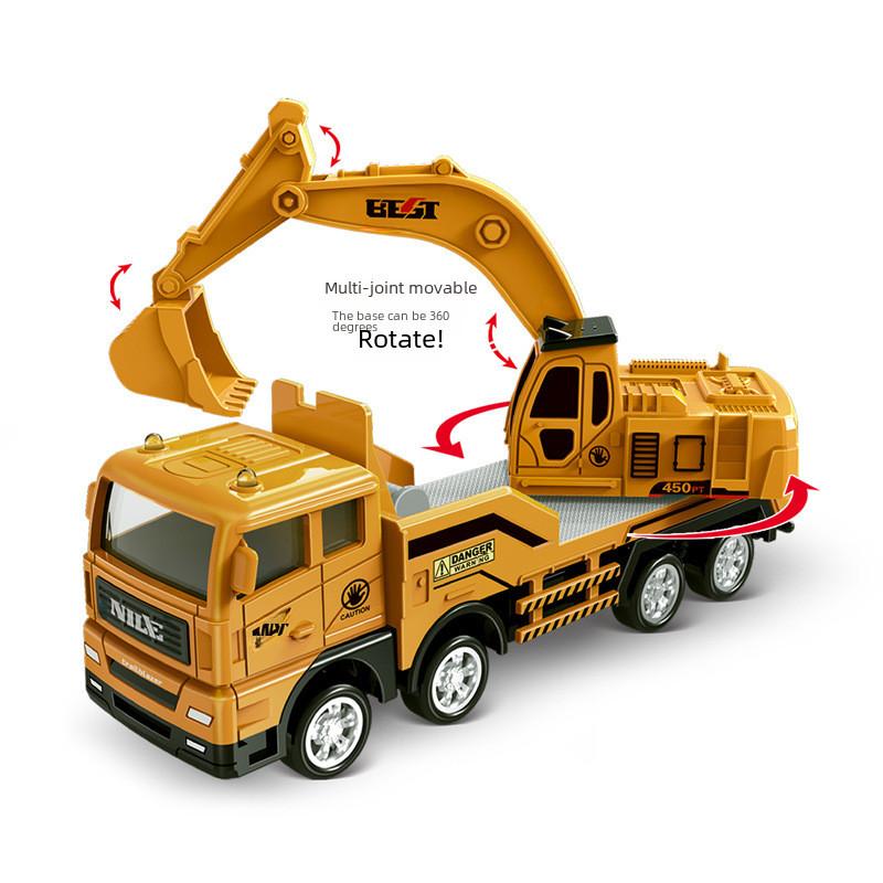 Kids Engineering Vehicle Model With Pullback And Interactive Features For Early Education