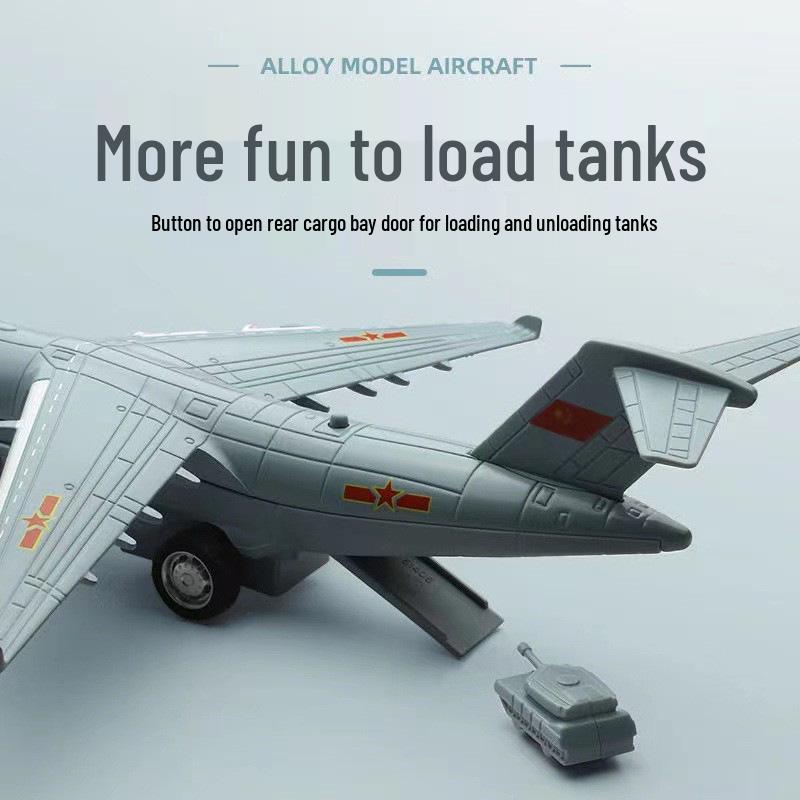 Военный транспортный сплавной pull-back модель Cai Po Y-20 51406C