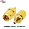 2 шт./лот RF-адаптер SMA на SMB/SMC/MCX/MMCX Штекер или Гнездо Прямой 50 Ом RF Коаксиальный Разъем Позолоченная Латунь