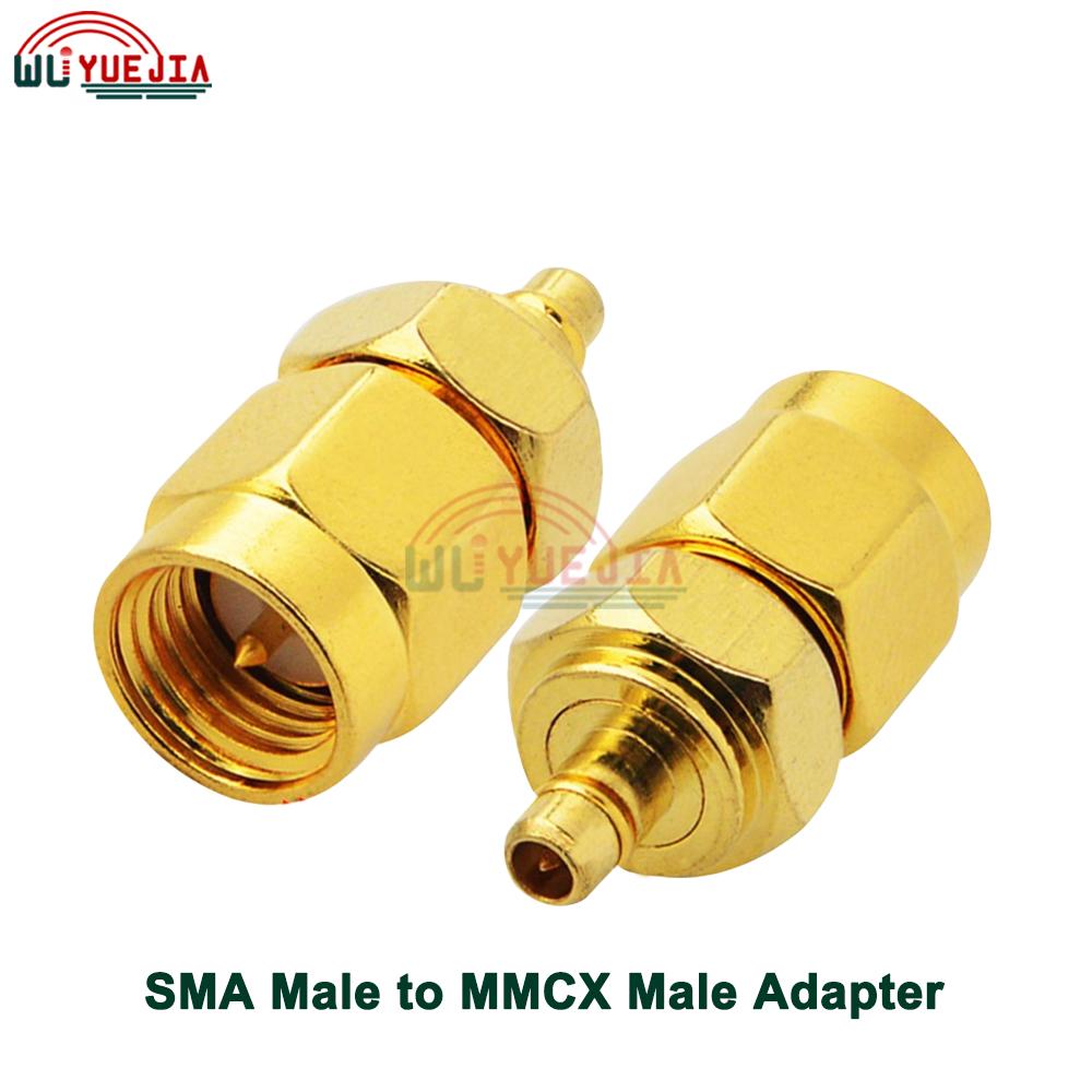 2 шт./лот RF-адаптер SMA на SMB/SMC/MCX/MMCX Штекер или Гнездо Прямой 50 Ом RF Коаксиальный Разъем Позолоченная Латунь