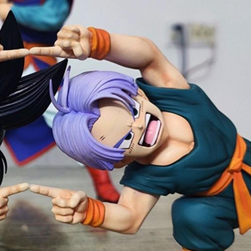 Anime Drogan Boll Z Son Goten Figure Gotenks Trunks Combined Body Action Figures 10cm Pvc Statue Collection Model Toys Gifts