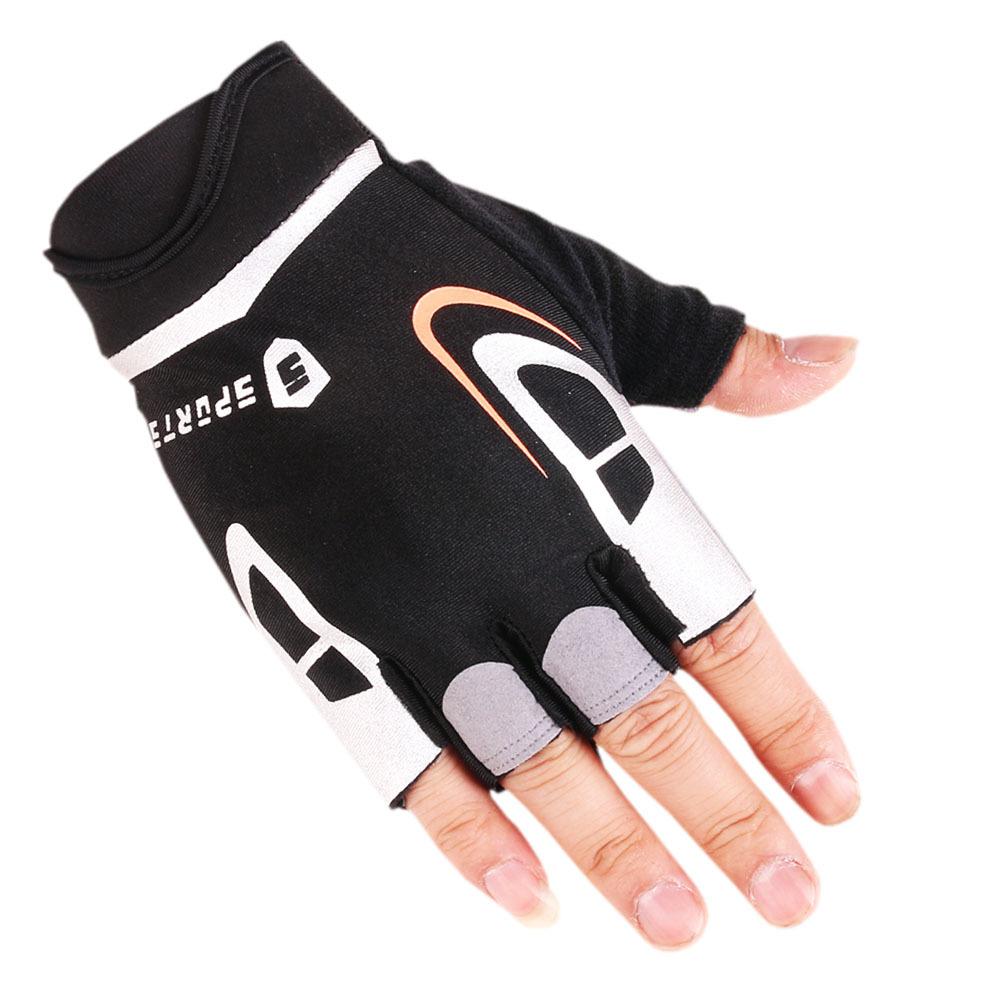 Cycling Half Finger Gloves New Style Men and Women Outdoor Cycling Sports Bicycle Mountain Climbing Exercise Leak Finger Fitness Gloves