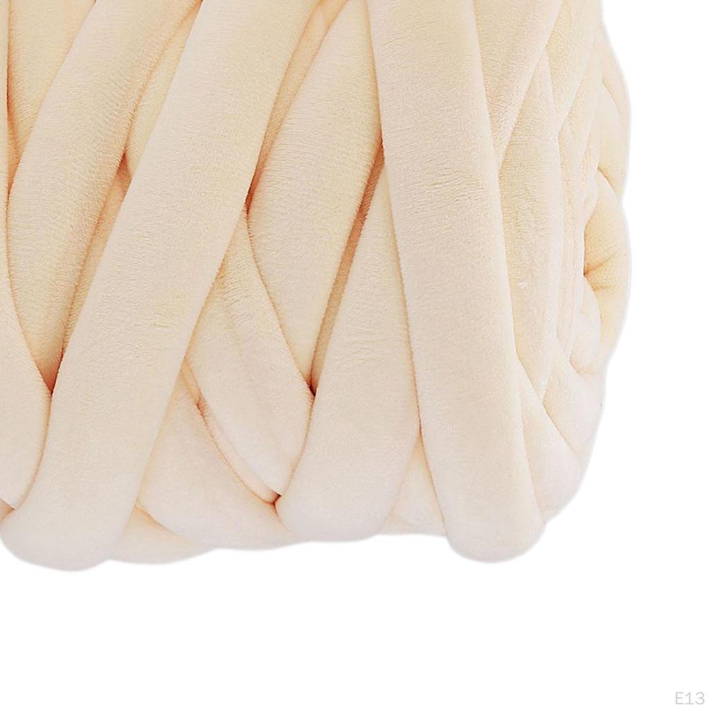 0.55 Lbs Chunky Yarn Bulky Hand Knitting 56 Feet Washable Giant Tube for Arm