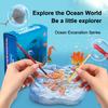 Набор для раскопок драгоценных камней в виде морских животных, детский археологический набор для раскопок с драгоценными камнями, обучающие игрушки ручной работы для малышей