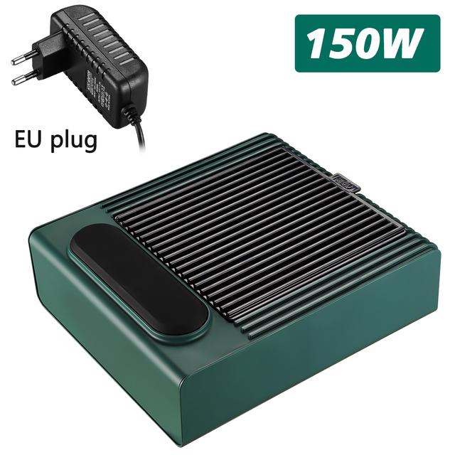 SENIGNOL 150W Nail Dust Collector Nail Dust Vacuum Cleaner Extractor Fan for Manicure with Reusable Filter Nail Salon Equipment