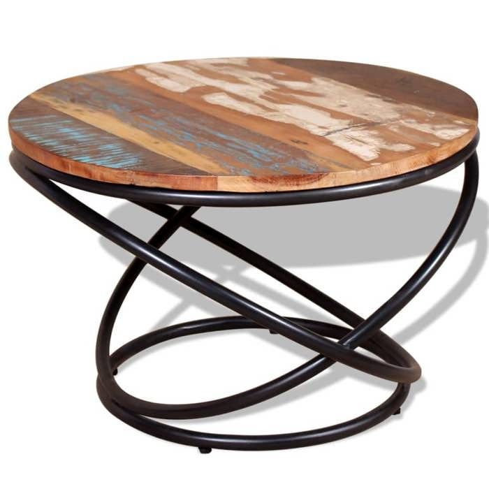 VidaXL Coffee Table Solid Reclaimed Wood 60 X 60 X 40 Cm