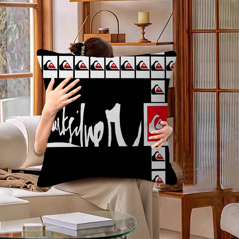 Q-QuiksilverS Логотип Наволочка Декор Подушки Чехол для Подушки Напечатанный Чехол на Подушку Для Дивана