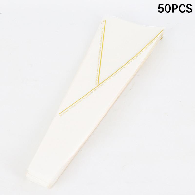 50Pcs Single Rose Sleeves Flower Wrapping Bag Bouquet Packaging Bags Clear Cellophane Floral Wrappers For Valentine'S Day