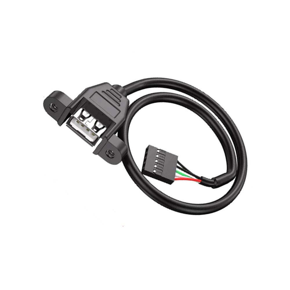 Кабель-удлинитель USB 2.0 с креплением на панель на 5-контактный разъем на материнской плате