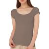 Innerwear Wearable Short French Misty L Tuche, Cosmetics, 100% Cotton, Sleeve, Sleeve, TC4052, Women's, Brown,