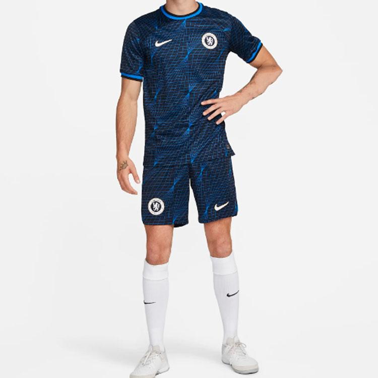 Nike Мужская выездная майка Stadium 2023/24 с логотипом Chelsea FC 2023/24, синяя DX2683-428