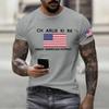 Fashionable Round Neck Short Sleeve Work Clothes Printed Tops For Mens Summer Tops