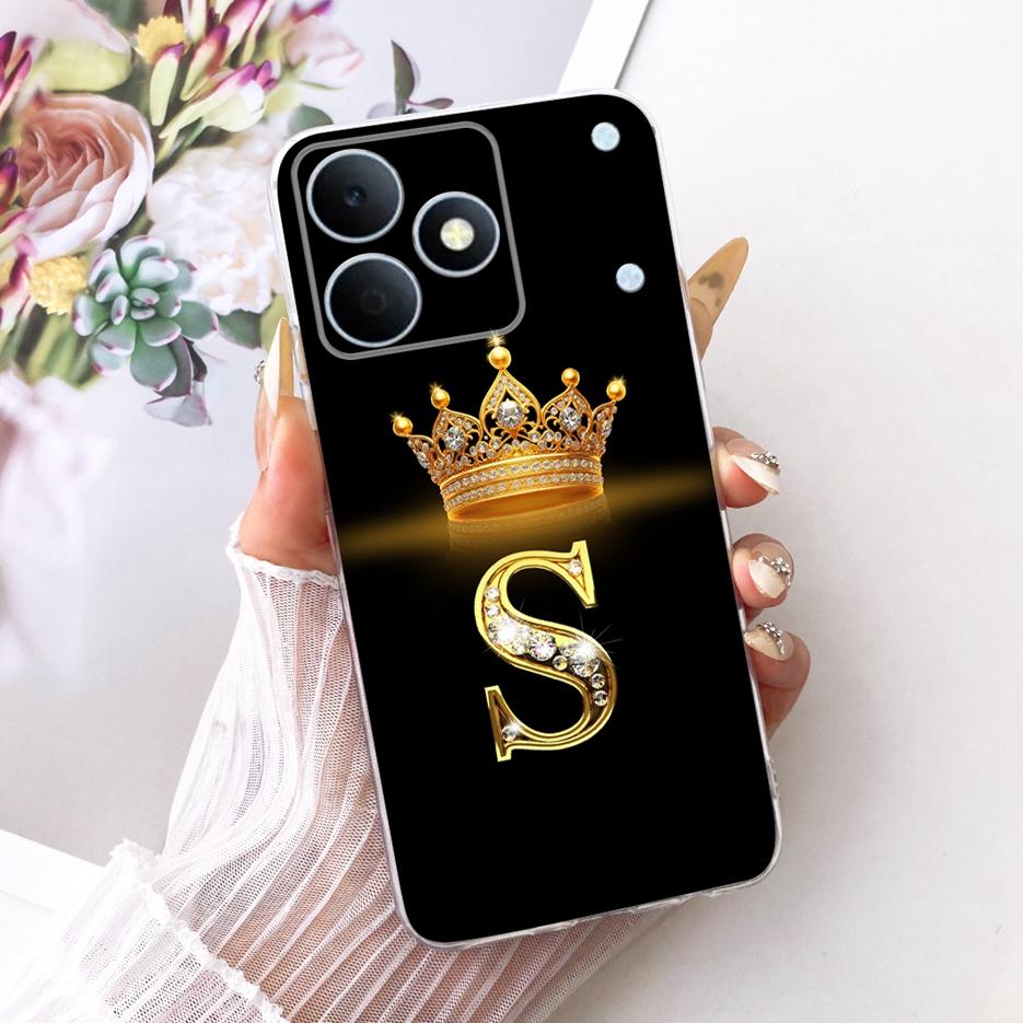 For Realme Note 80 Case RMX5388 New Luxury Letters Cover 6.74'' Soft Silicone Phone Case For Realme Note 80 Note80 Fundas Bumper