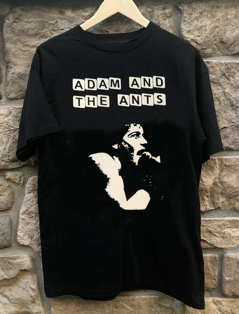 Коллекция Adam and the Ants Черная футболка с коротким рукавом Все размеры Унисекс Футболка Унисекс Футболка