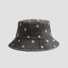 Unisex Hats Daisy Embroidery Simple Fashionable Trendy Versatile Korean Cowboy Bucket Hats Couple Sunshade Sun Protection Hats