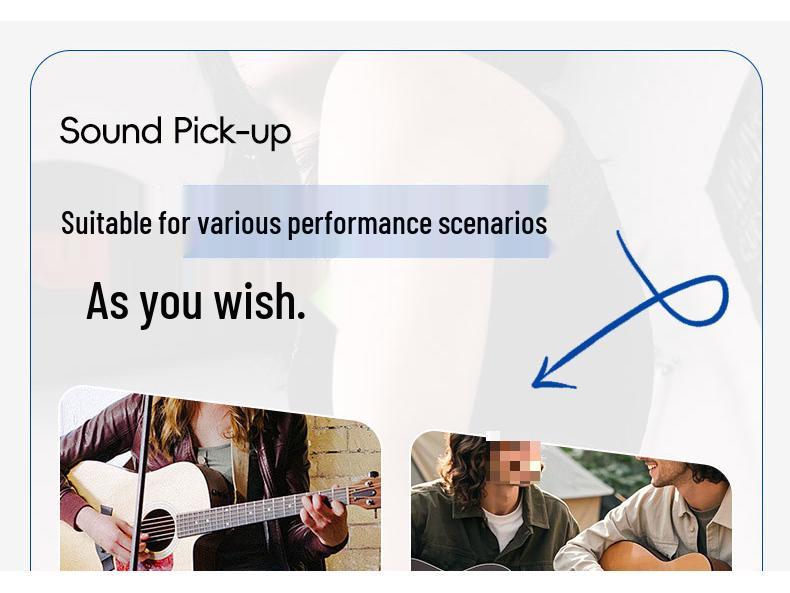 Многофункциональный звукосниматель AD35 для укулеле, скрипки, эрху, гучжэна, циня, янциня и классических деревянных гитар