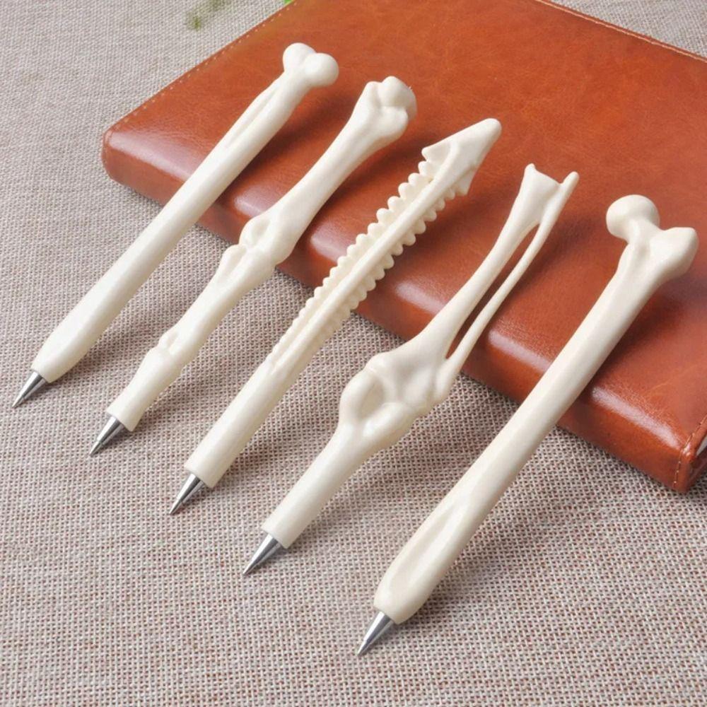 5Pcs Type 1.0 Bone Shaped School Pens Length 14.7cm Bone Shape Ballpoint  Writing
