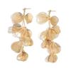 Tassel Ginkgo Leaf Gold Necklace Necklace Female Fashion 2024 Spring Trendy Special-Interest Design Deep V Sexy Ornament
